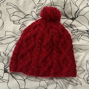 Red Knit Winter Hat